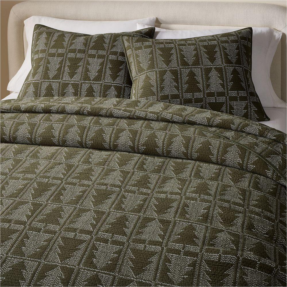 Reflections Matelasse Tree Bedspread Modern Comfort West Elm UK